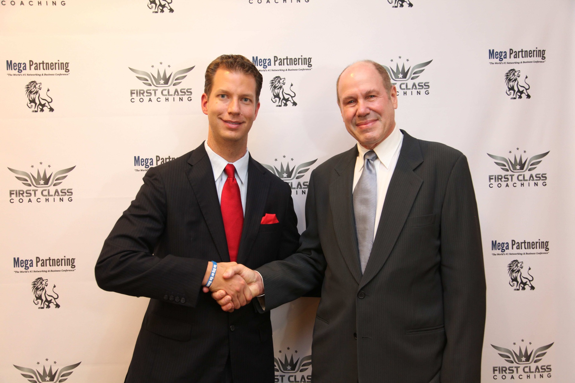 JT Foxx at a Mega Partnering event